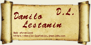 Danilo Leštanin vizit kartica